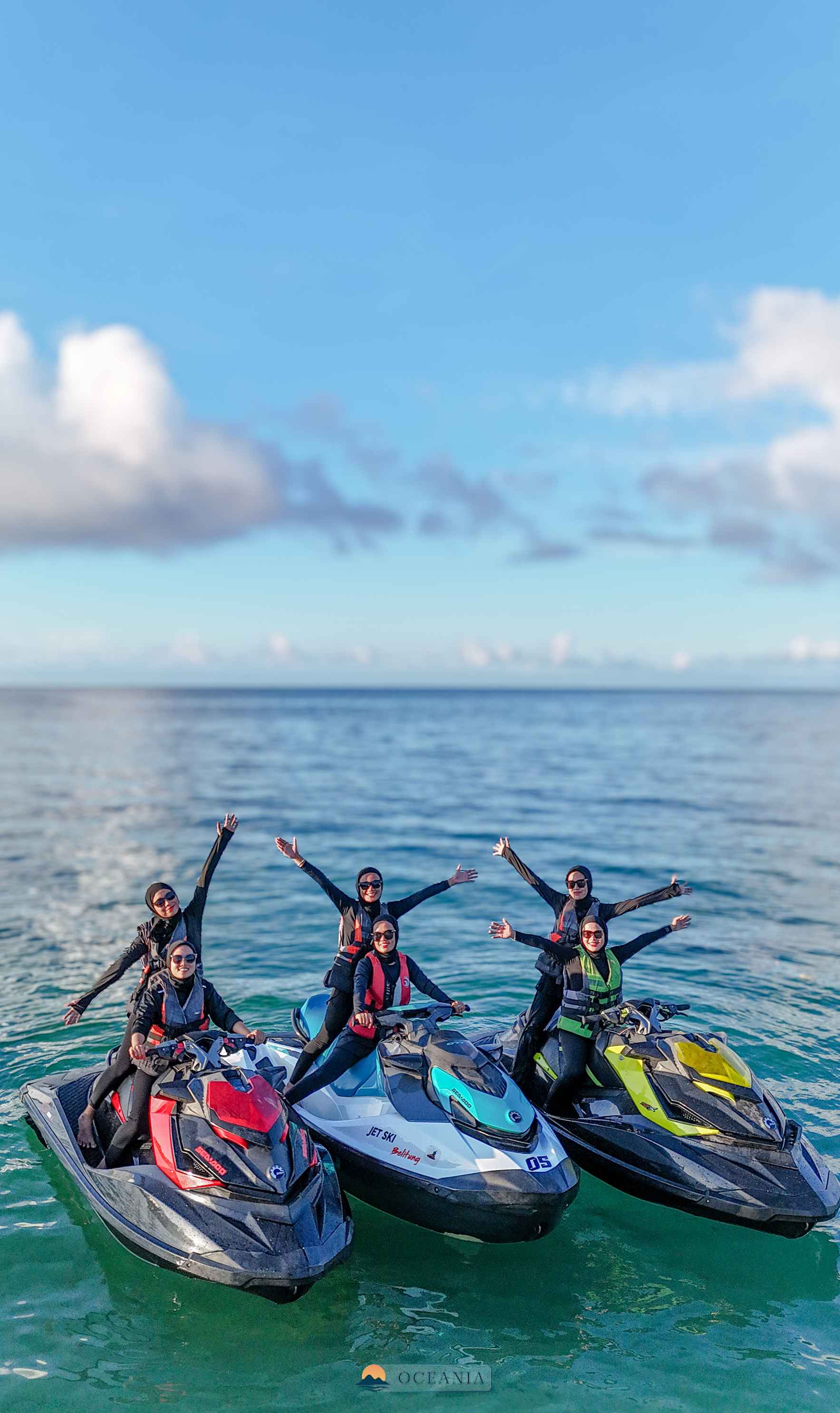 Jet ski queens of Belitung 🏝️✨